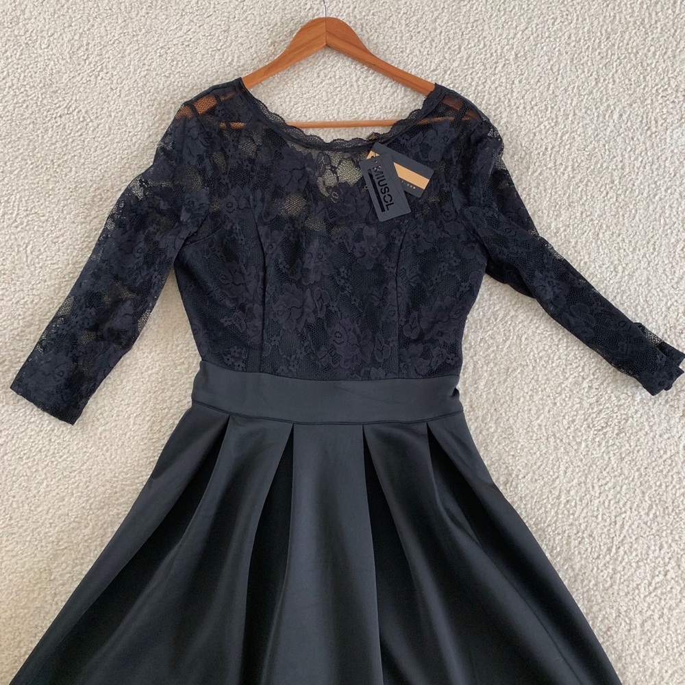 NWT Black cocktail dress - Picture 4 of 7